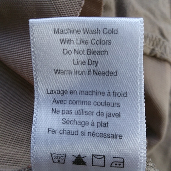 Coldwater Creek Slimming Panel Stretchy Pants 14P Brown Tan - Picture 6 of 11